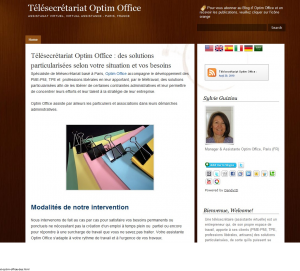 Les premières pages du blog Optim Office en 2010