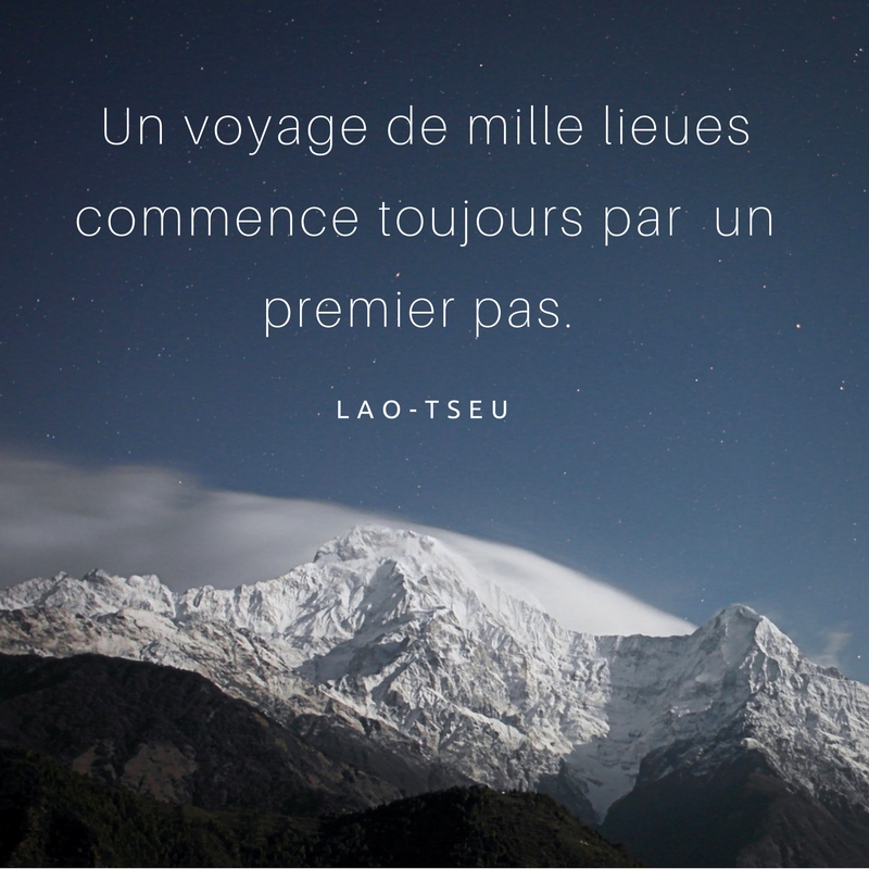 passer à l'action - citation Lao Tseu