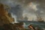 Peinture classique représentant des marins luttant contre la tempête près d’un phare, métaphore du dirigeant submergé par l’administratif.