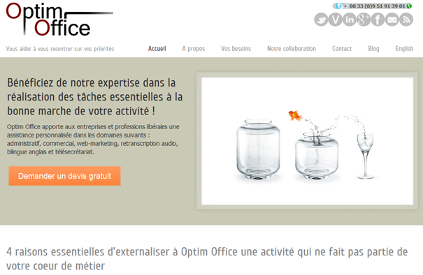 Site web Optim Office www.optimoffice.fr 